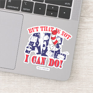 Katze im Hut   Aber das kann ich nicht alles Aufkleber