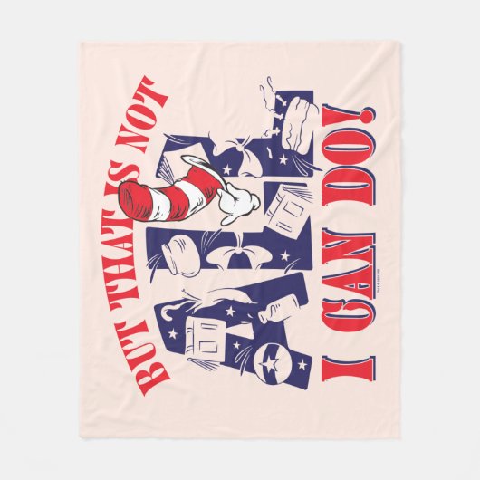 Katze im Hut | Aber das kann ich nicht alles Fleecedecke (Vorderseite)