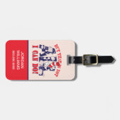 Katze im Hut | Aber das kann ich nicht alles Gepäckanhänger (Vorderseite horizontal)