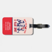 Katze im Hut | Aber das kann ich nicht alles Gepäckanhänger (Rückseite horizontal)