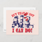 Katze im Hut | Aber das kann ich nicht alles Postkarte (Vorne/Hinten)