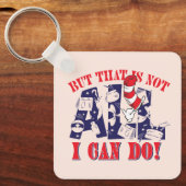 Katze im Hut | Aber das kann ich nicht alles Schlüsselanhänger (Vorderseite)