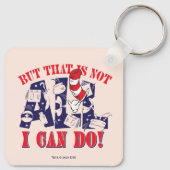 Katze im Hut | Aber das kann ich nicht alles Schlüsselanhänger (Rückseite)