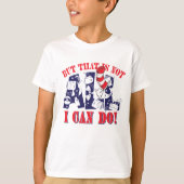 Katze im Hut | Aber das kann ich nicht alles T-Shirt (Vorderseite)