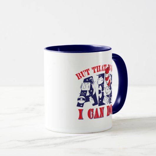 Katze im Hut | Aber das kann ich nicht alles Tasse (VorderseiteRechts)