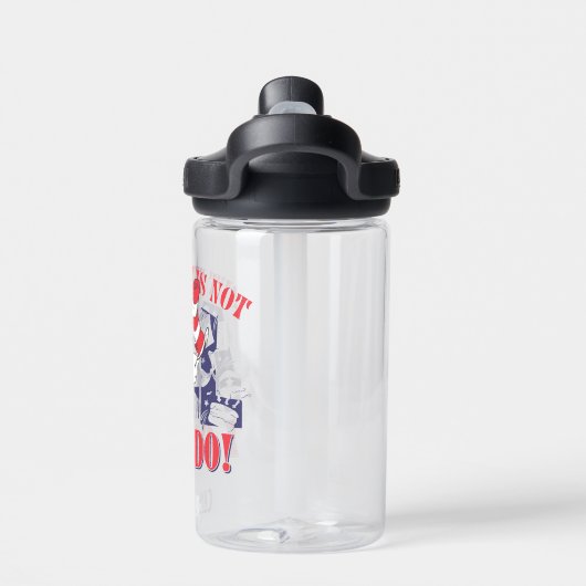 Katze im Hut | Aber das kann ich nicht alles Trinkflasche (Rückseite)