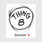 Katze im Hut |Angepasstes Ding zwei Aufkleber (Blatt)