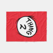 Katze im Hut |Angepasstes Ding zwei Fleecedecke (Vorderseite (Horizontal))