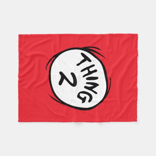 Katze im Hut |Angepasstes Ding zwei Fleecedecke (Vorderseite (Horizontal))