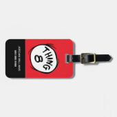 Katze im Hut |Angepasstes Ding zwei Gepäckanhänger (Vorderseite horizontal)