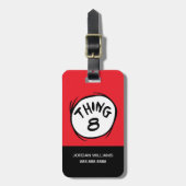 Katze im Hut |Angepasstes Ding zwei Gepäckanhänger (Vorderseite vertikal)