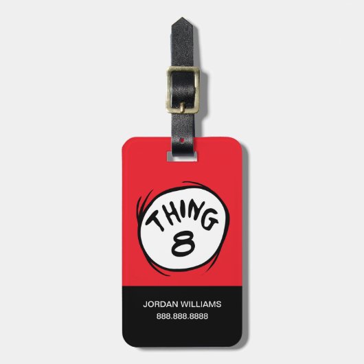 Katze im Hut |Angepasstes Ding zwei Gepäckanhänger (Vorderseite vertikal)