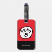 Katze im Hut |Angepasstes Ding zwei Gepäckanhänger (Rückseite vertikal)