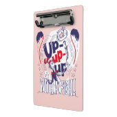 Katze im Hut | Aufblähen mit einem Fisch Mini Klemmbrett (Gewinkelt2)