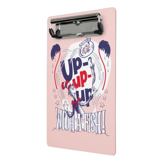 Katze im Hut | Aufblähen mit einem Fisch Mini Klemmbrett (Gewinkelt2)