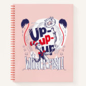 Katze im Hut | Aufblähen mit einem Fisch Notizblock (Vorderseite)