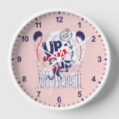 Katze im Hut | Aufblähen mit einem Fisch Uhr (Vorderseite)