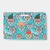 Katze im Hut Ausweis (Rückseite)