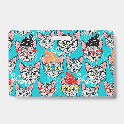 Katze im Hut Ausweis (Vorderseite)