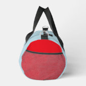 Katze im Hut | B&W Text Duffle Bag (Rechts)