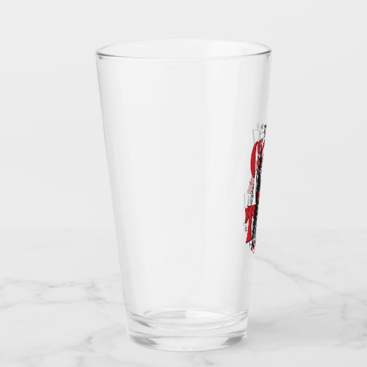 Katze im Hut | B&W Text Glas (Rechts)