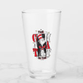 Katze im Hut | B&W Text Glas (Vorderseite)