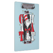 Katze im Hut | B&W Text Klemmbrett (Rechts)