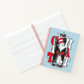 Katze im Hut | B&W Text Notizblock (Innenseite)