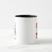 Katze im Hut | B&W Text Tasse (Zentrum)
