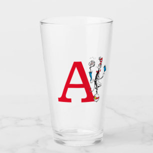 Katze im Hut Balancierakt Monogramm Z Glas