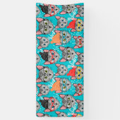 Katze im Hut Banner (Vertikal)