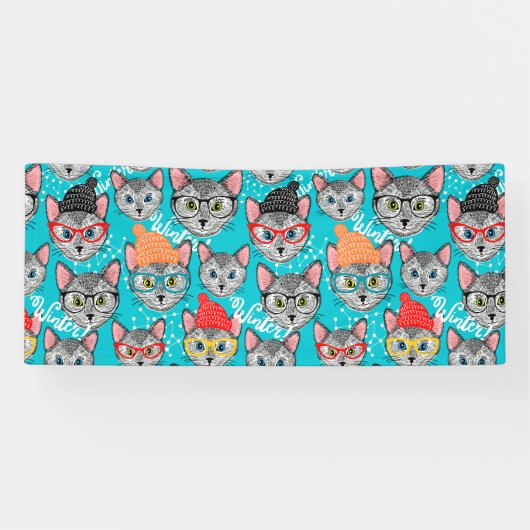 Katze im Hut Banner (Horizontal)