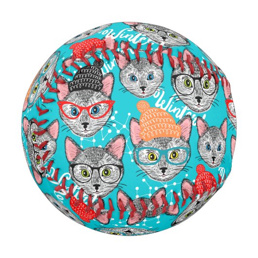 Katze im Hut Baseball (Vorderseite Links)