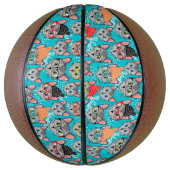 Katze im Hut Basketball (Vertikal)