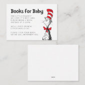 Katze im Hut | Bücher für Babybettkarte Begleitkarte (Vorne/Hinten)