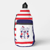 Katze im Hut | Bücher lesen Crossbody Bag (Vorderseite)