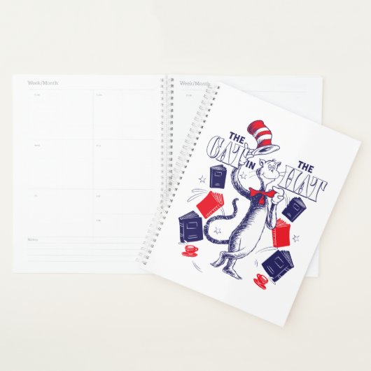 Katze im Hut | Bücher lesen Planer (Anzeige)