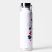 Katze im Hut | Bücher lesen Trinkflasche (Vorne)