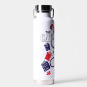 Katze im Hut | Bücher lesen Trinkflasche (Vorne)