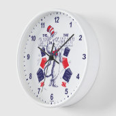 Katze im Hut | Bücher lesen Uhr (Winkel)