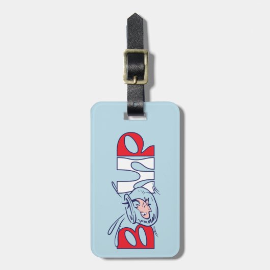 Katze im Hut | Bump Gepäckanhänger (Vorderseite vertikal)