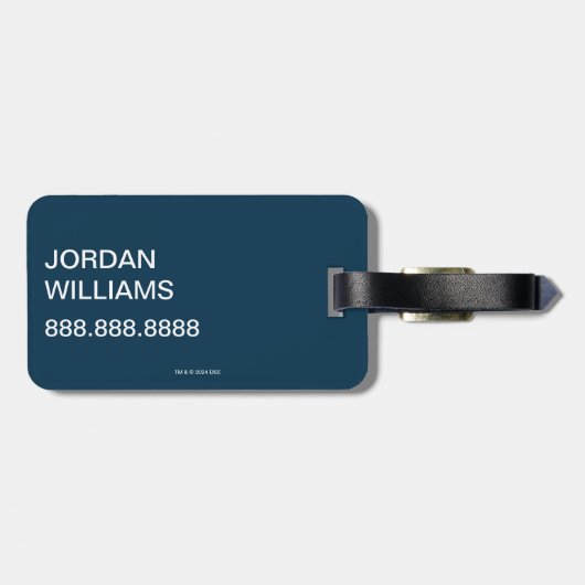 Katze im Hut | Bump Gepäckanhänger (Rückseite horizontal)