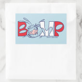 Katze im Hut | Bump Rechteckiger Aufkleber (Tasche)