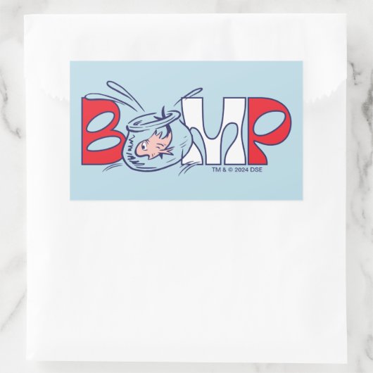 Katze im Hut | Bump Rechteckiger Aufkleber (Tasche)