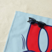 Katze im Hut | Bump Strandtuch (Beispiel)