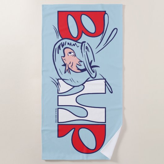 Katze im Hut | Bump Strandtuch (Vorderseite)