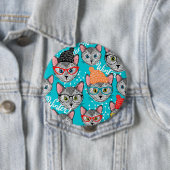 Katze im Hut Button (Beispiel)