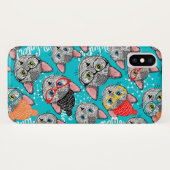Katze im Hut Case-Mate iPhone Hülle (Rückseite (Horizontal))