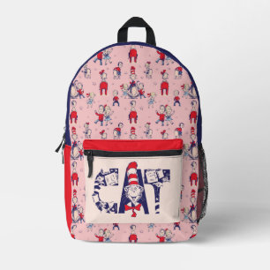 Katze im Hut   Cat-Face-Text Bedruckter Rucksack