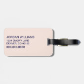 Katze im Hut | Cat-Face-Text Gepäckanhänger (Rückseite horizontal)